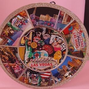 Las Vegas Souvenir Art Plate